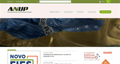 Desktop Screenshot of anup.com.br